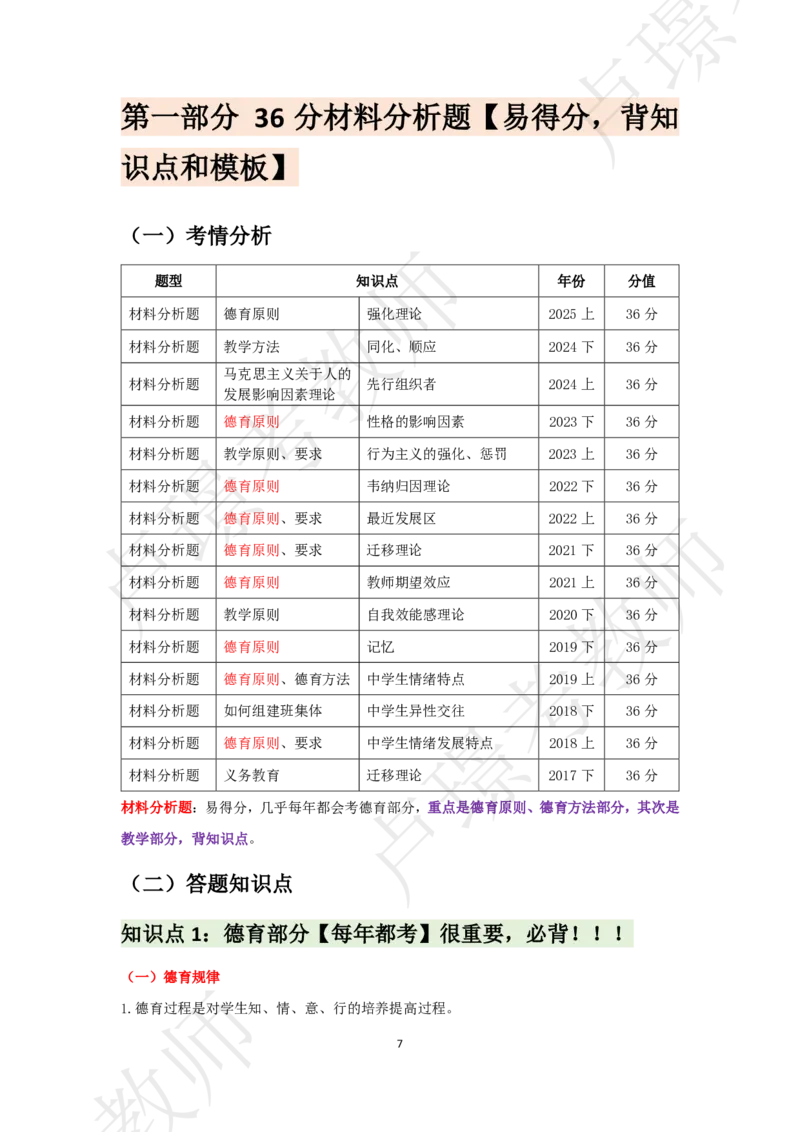 中学科二考前抢分包_4-教培资料-26年最新资料-同步更新_初中高中教资_2025下中学教资笔试_中学冲刺急救包_11.卢姨25下教资资料合集_25下：卢姨考前抢分包