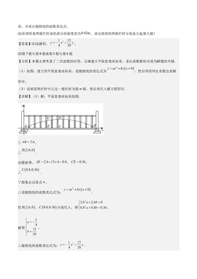 考前突破03函数的实际应用（4大必考题型）（解析版）_2数学总复习_2025中考复习资料_2025年中考数学一轮知识梳理_考前突破03函数的实际应用（4大必考题型）