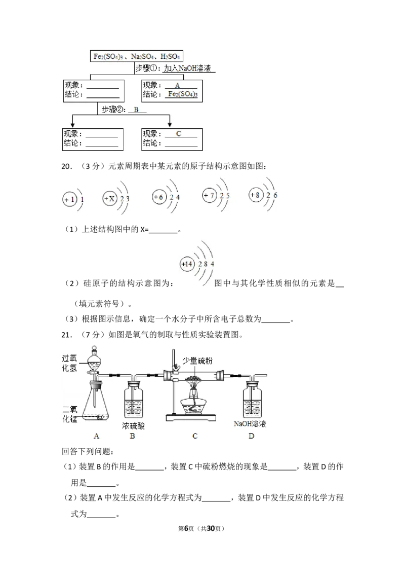 2015年四川省眉山市中考化学试卷（含解析版）_中考真题_5.化学中考真题2015-2024年_地区卷_四川省_四川眉山化学12-21