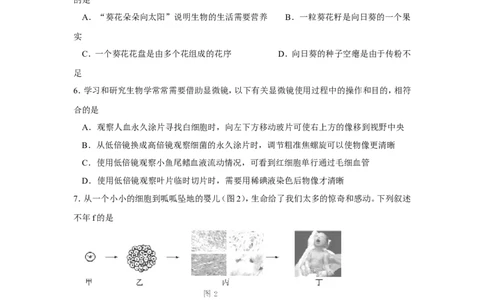2015年山东省东营市中考生物试题(word版含答案)_中考真题_8.生物中考真题2015-2024年_地区卷_山东省_东营中考生物09-22