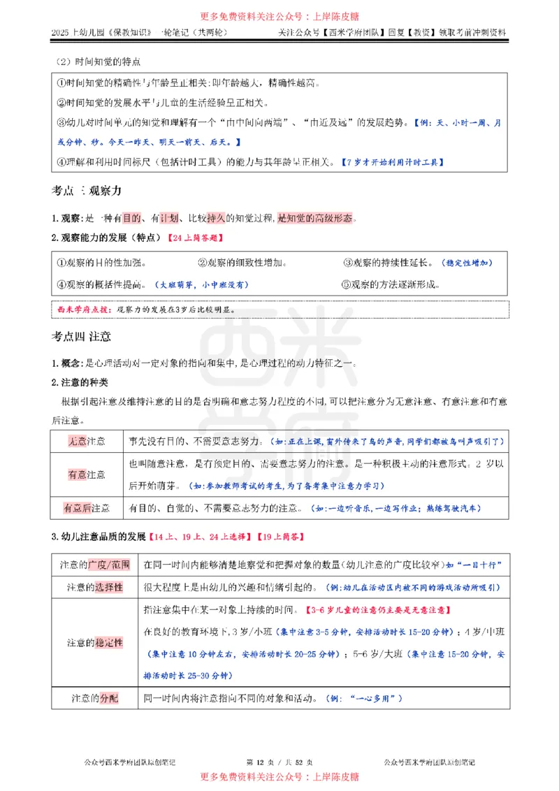 25上幼儿-保教知识与能力一轮笔记公众号：双马尾资料库_4-教培资料-26年最新资料-同步更新_科一科二电子资料合集中小幼（笔记真题知识点汇总等）文件多，按需保存_科二