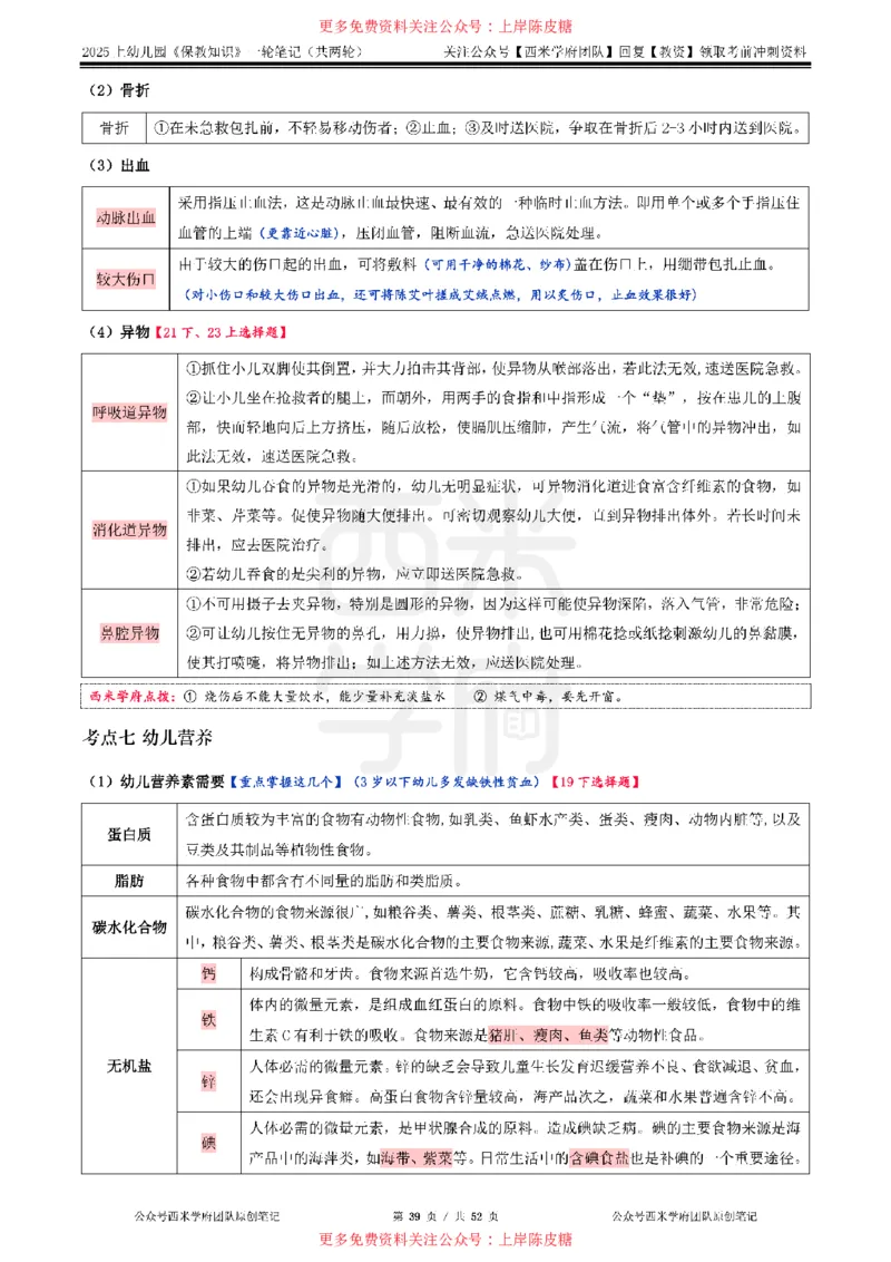 25上幼儿-保教知识与能力一轮笔记公众号：双马尾资料库_4-教培资料-26年最新资料-同步更新_科一科二电子资料合集中小幼（笔记真题知识点汇总等）文件多，按需保存_科二