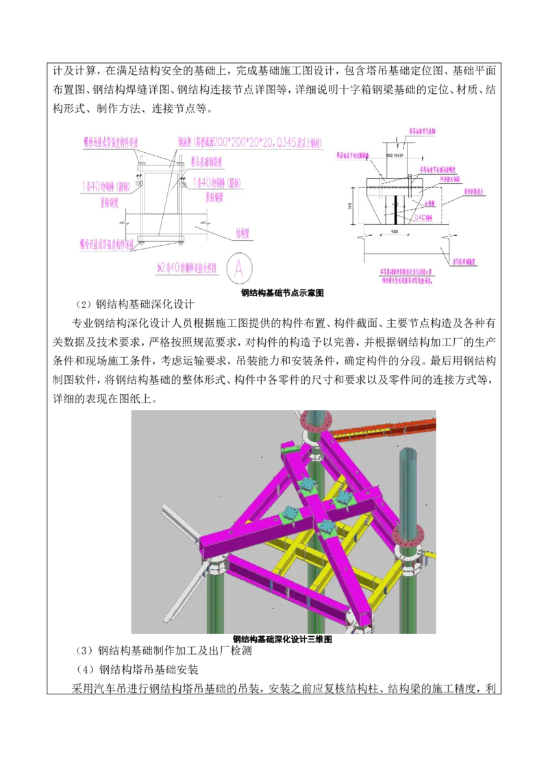 2022年度施工组织设计、施工方案编制技能竞赛申报表（木头龙）_2021-2023年优秀施组方案_施工方案_方案38-逆作法永临结合十字钢箱梁塔吊基础结构施工方案