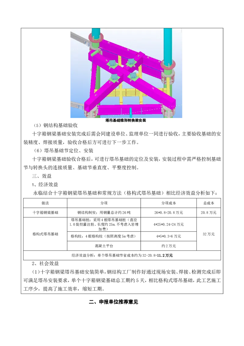 2022年度施工组织设计、施工方案编制技能竞赛申报表（木头龙）_2021-2023年优秀施组方案_施工方案_方案38-逆作法永临结合十字钢箱梁塔吊基础结构施工方案