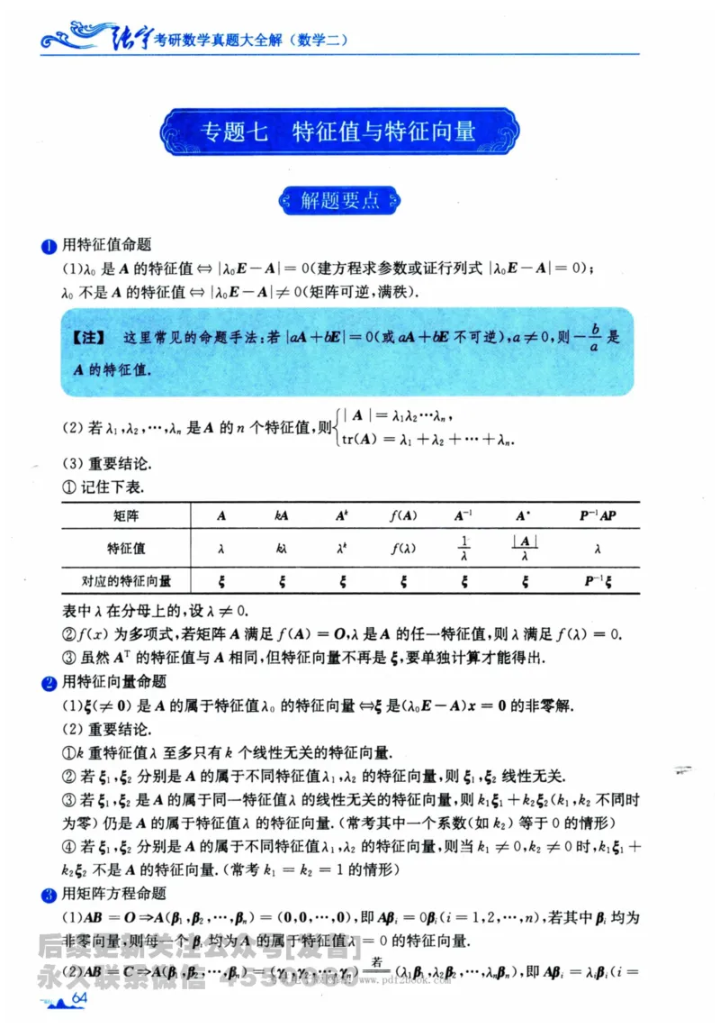2024考研数学张宇真题大全专题分册数学二公众号：考研公众号：小乖考研免费分享_05.数学二历年真题_张老师版本数二
