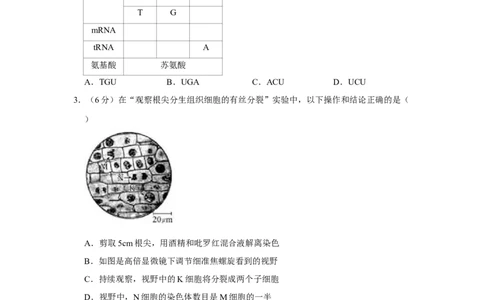 2010年高考生物试卷（天津）（空白卷）_1.高考2025全国各省真题+答案_01.2008-2024全国高考真题（按省份分类）_30.天津_2008-2024&middot;（天津）生物高考真题