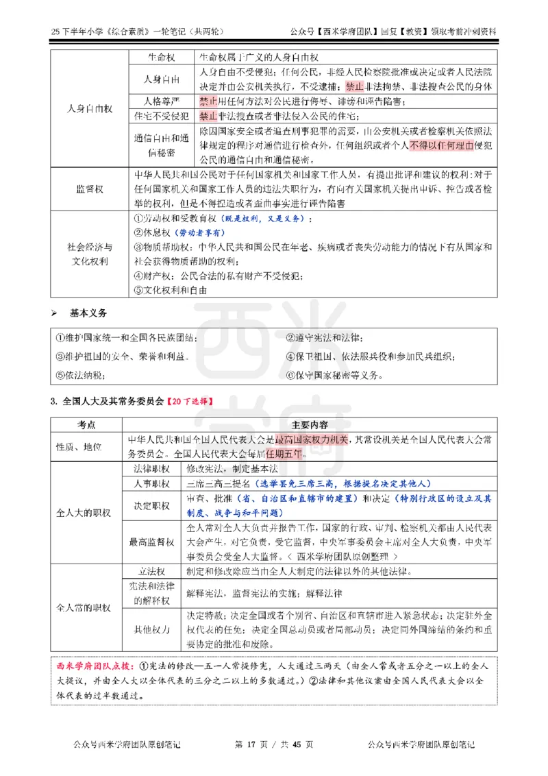 25下小学-综合素质一轮笔记_4-教培资料-26年最新资料-同步更新_小学教资_04小学重点笔记_25下教资笔试西米学府学霸笔记（中小：科一科二）_小学：一轮重点笔记+默写本