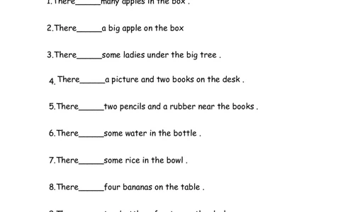 No.2therebe句型练习_初中英语语法_最全初中英语语法习题_No.2therebe句型练习