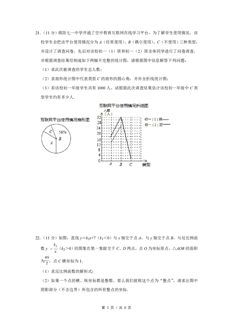 2016年四川省绵阳市中考数学试卷（学生版）_中考真题_2.数学中考真题2015-2024年_地区卷_四川省_四川绵阳数学07-22_绵阳数学07-21_四川省绵阳卷中考数学pdf(赠送)