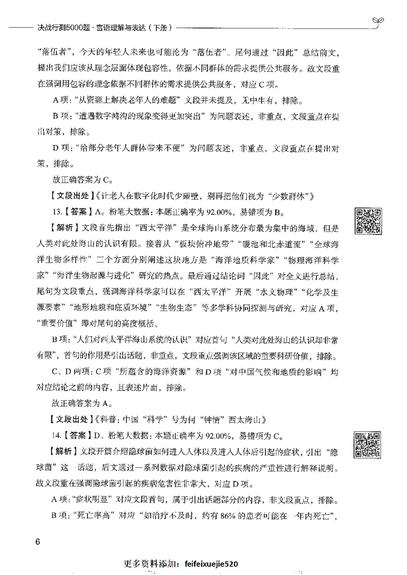 8言语理解表达下册_26吉林考备考资料包_11省考刷题包_04决战行测5000题_行测5000题2022年9月版次