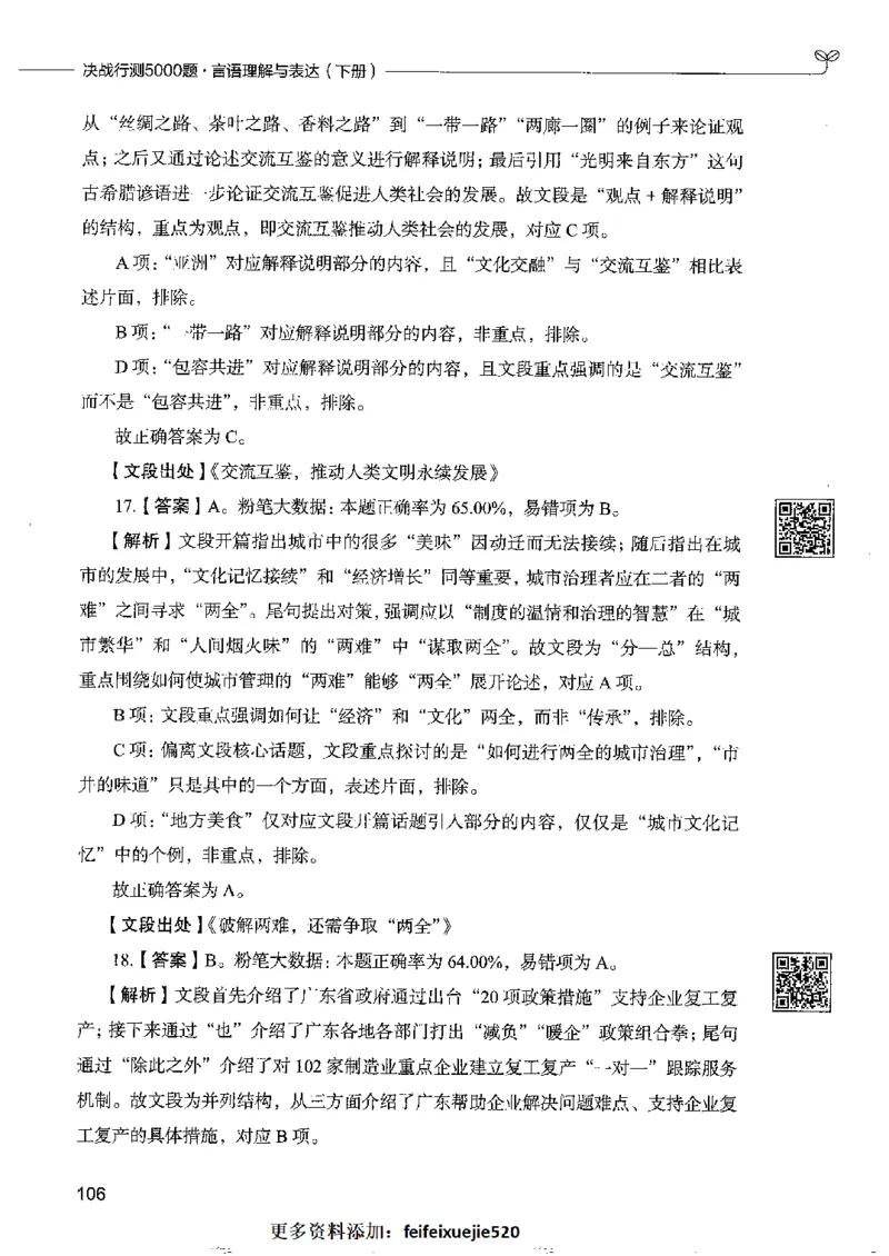 8言语理解表达下册_26吉林考备考资料包_11省考刷题包_04决战行测5000题_行测5000题2022年9月版次