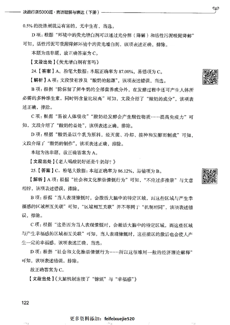 8言语理解表达下册_26吉林考备考资料包_11省考刷题包_04决战行测5000题_行测5000题2022年9月版次