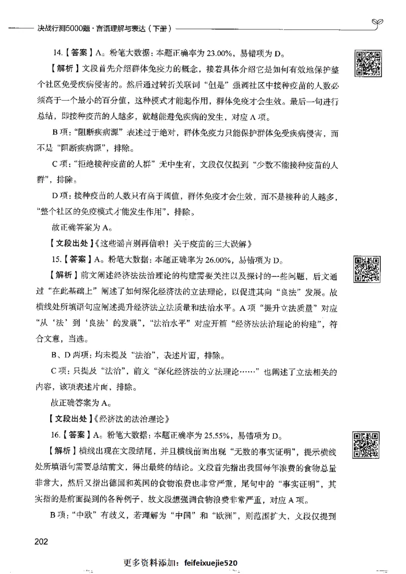 8言语理解表达下册_26吉林考备考资料包_11省考刷题包_04决战行测5000题_行测5000题2022年9月版次