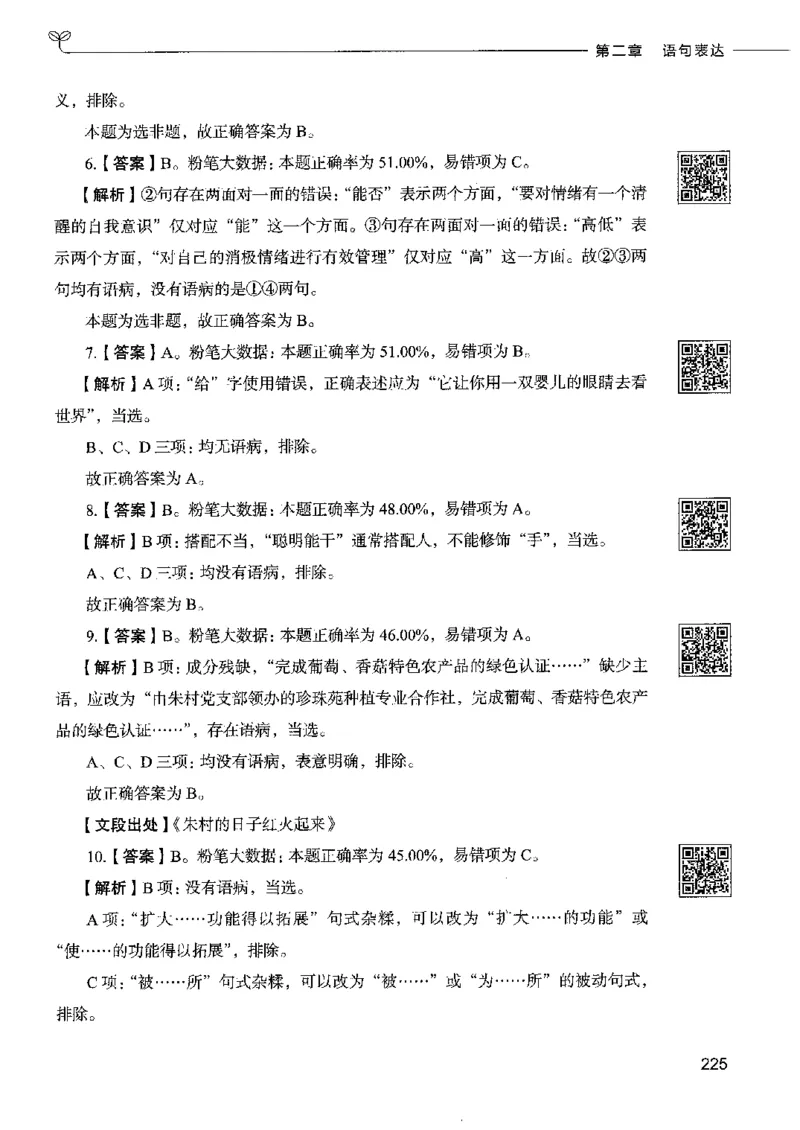 8言语理解表达下册_26吉林考备考资料包_11省考刷题包_04决战行测5000题_行测5000题2022年9月版次