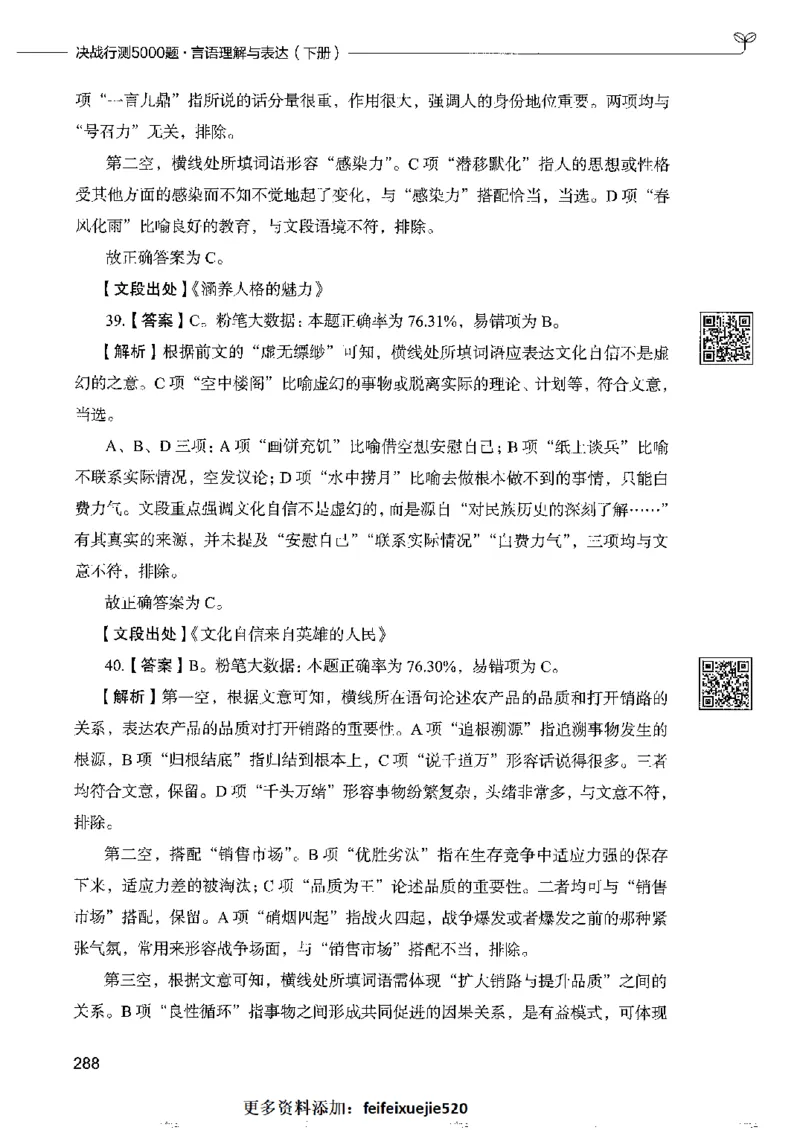 8言语理解表达下册_26吉林考备考资料包_11省考刷题包_04决战行测5000题_行测5000题2022年9月版次