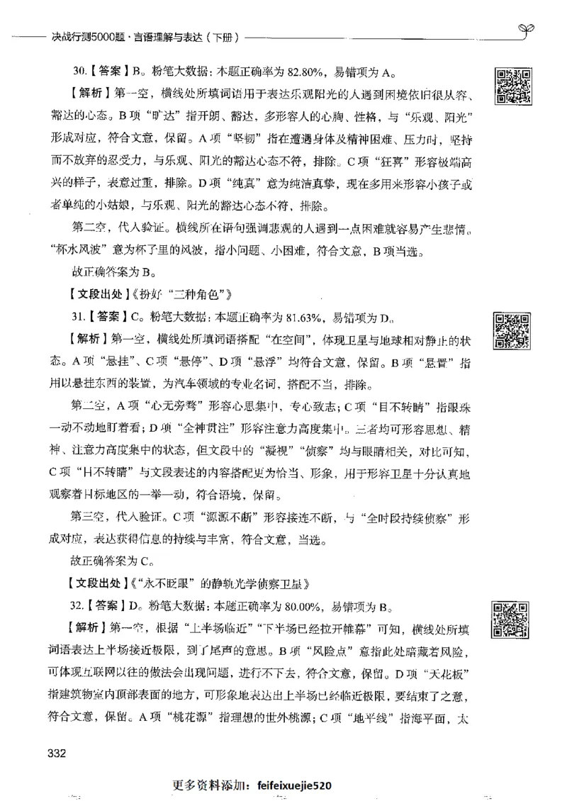 8言语理解表达下册_26吉林考备考资料包_11省考刷题包_04决战行测5000题_行测5000题2022年9月版次