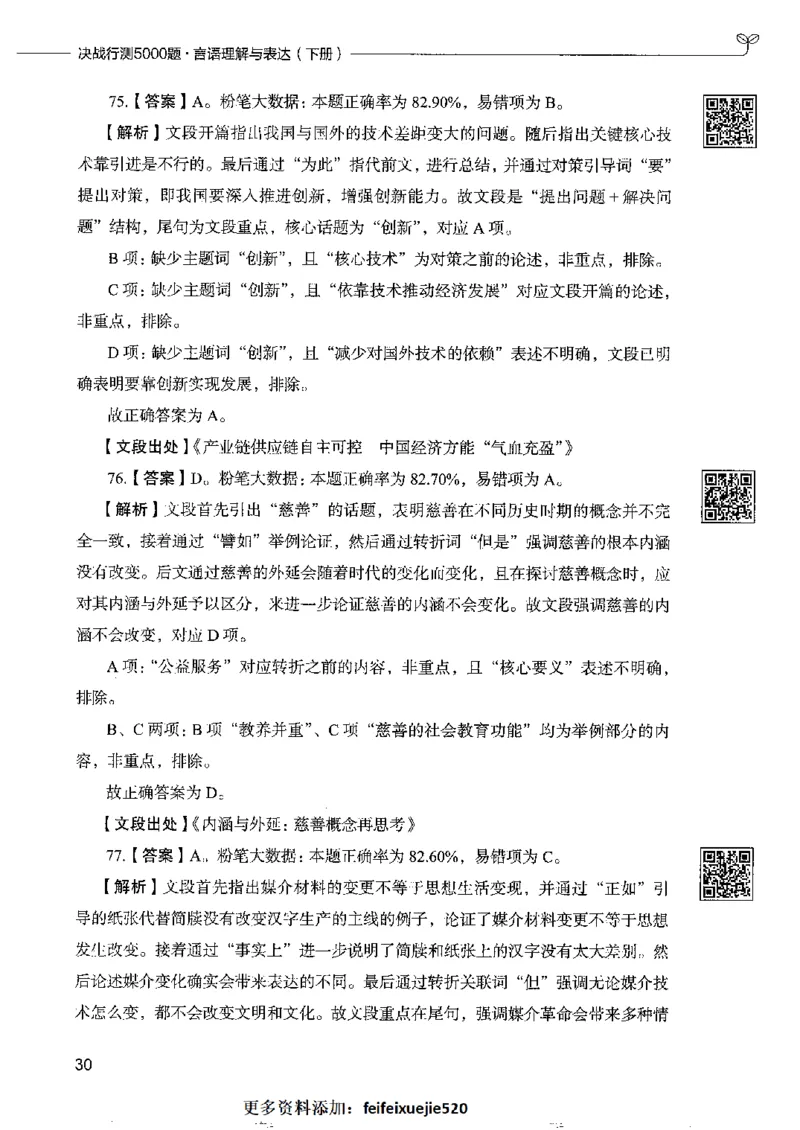 8言语理解表达下册_26吉林考备考资料包_11省考刷题包_04决战行测5000题_行测5000题2022年9月版次