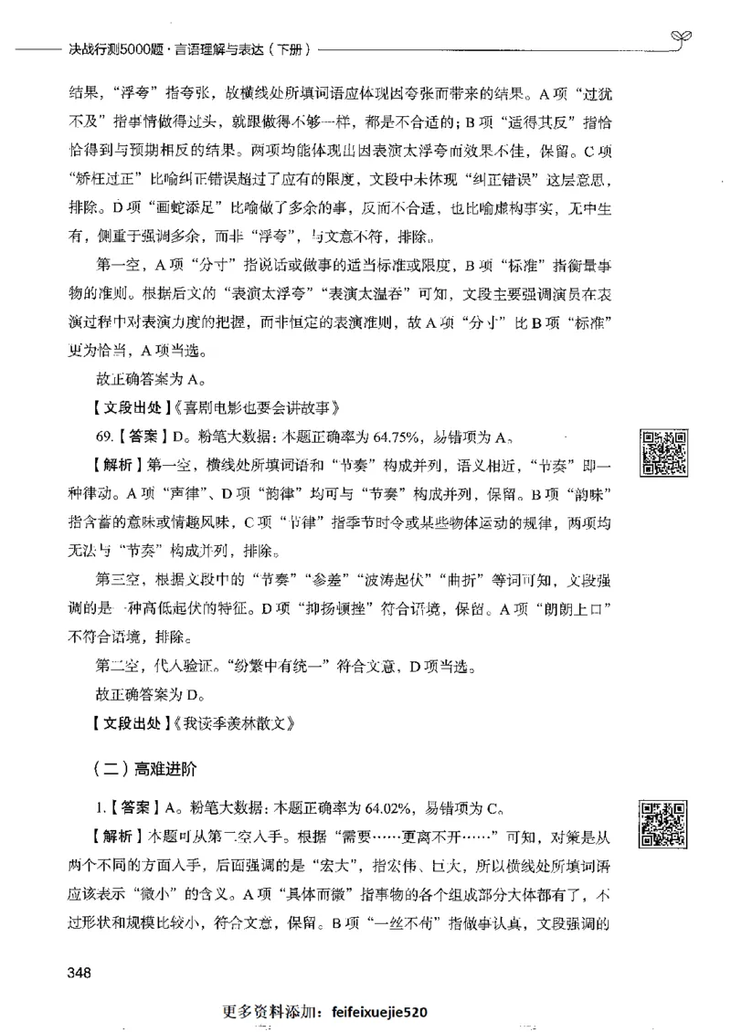 8言语理解表达下册_26吉林考备考资料包_11省考刷题包_04决战行测5000题_行测5000题2022年9月版次