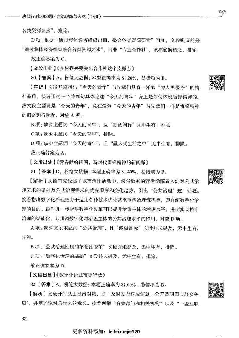8言语理解表达下册_26吉林考备考资料包_11省考刷题包_04决战行测5000题_行测5000题2022年9月版次