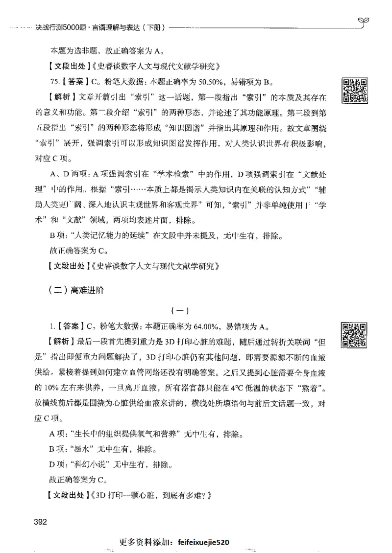 8言语理解表达下册_26吉林考备考资料包_11省考刷题包_04决战行测5000题_行测5000题2022年9月版次