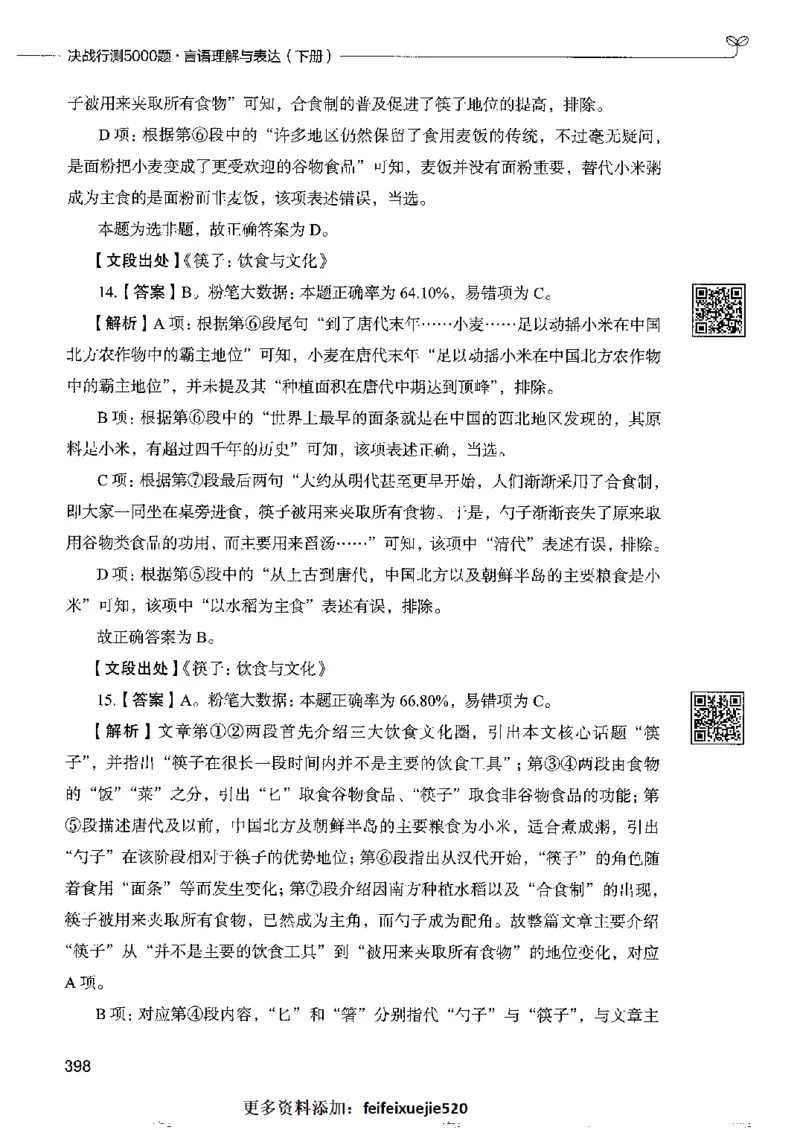 8言语理解表达下册_26吉林考备考资料包_11省考刷题包_04决战行测5000题_行测5000题2022年9月版次