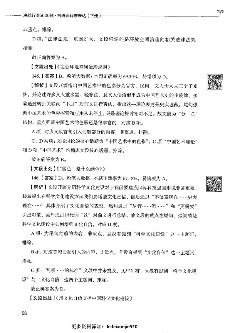 8言语理解表达下册_26吉林考备考资料包_11省考刷题包_04决战行测5000题_行测5000题2022年9月版次