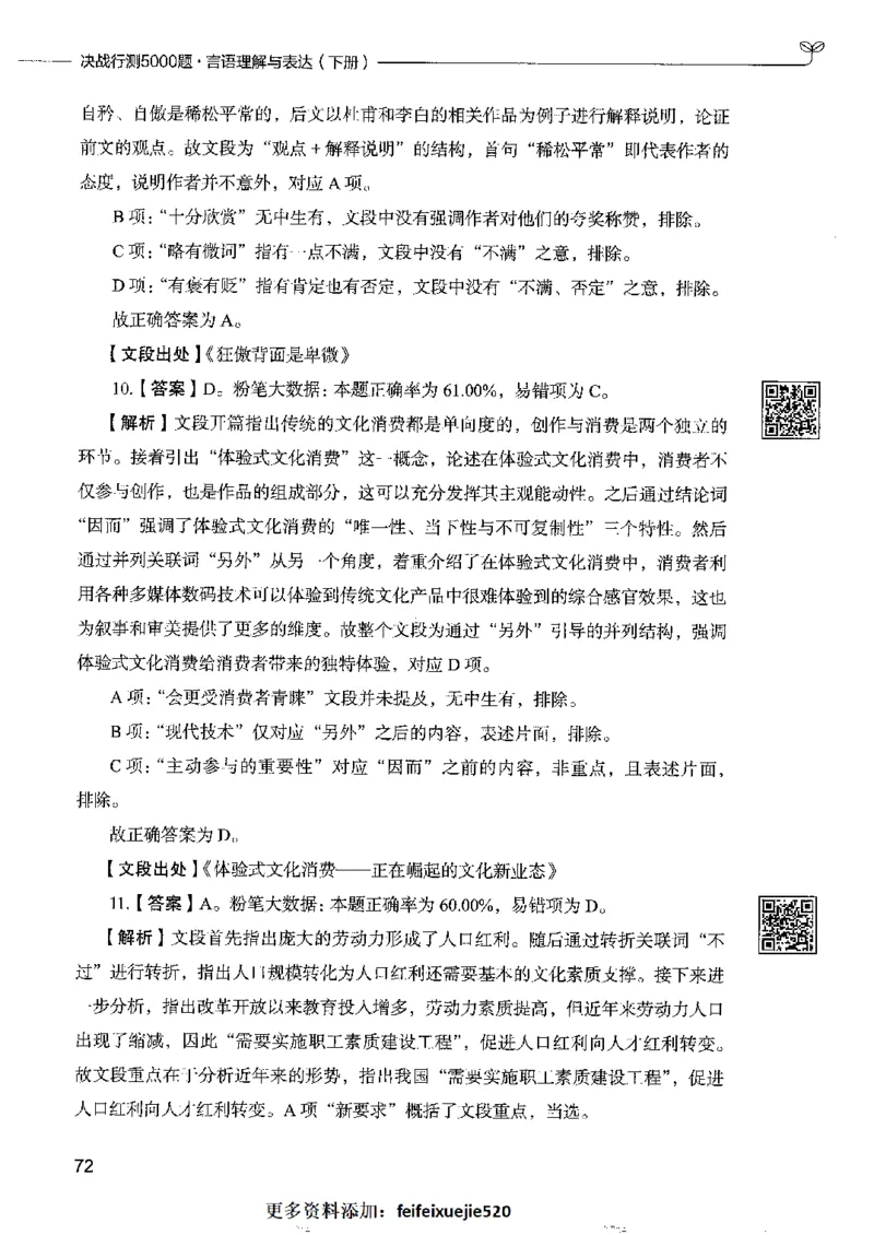 8言语理解表达下册_26吉林考备考资料包_11省考刷题包_04决战行测5000题_行测5000题2022年9月版次