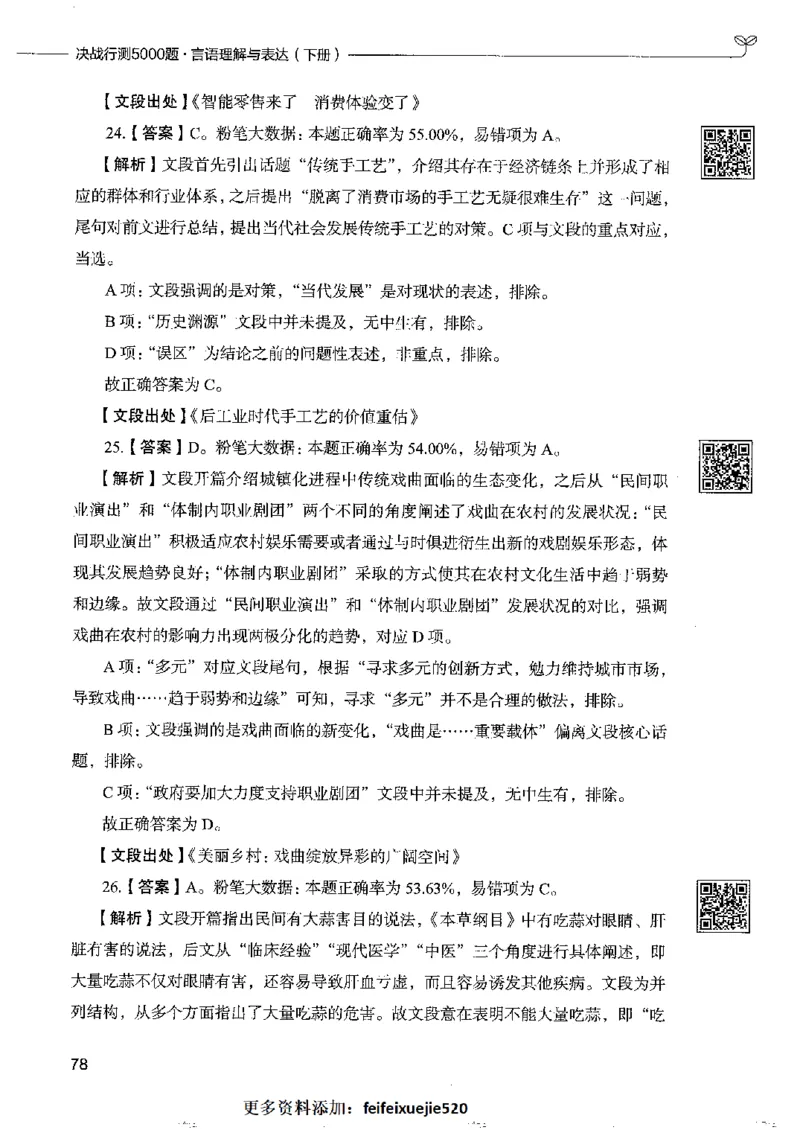 8言语理解表达下册_26吉林考备考资料包_11省考刷题包_04决战行测5000题_行测5000题2022年9月版次