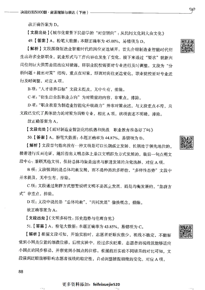 8言语理解表达下册_26吉林考备考资料包_11省考刷题包_04决战行测5000题_行测5000题2022年9月版次