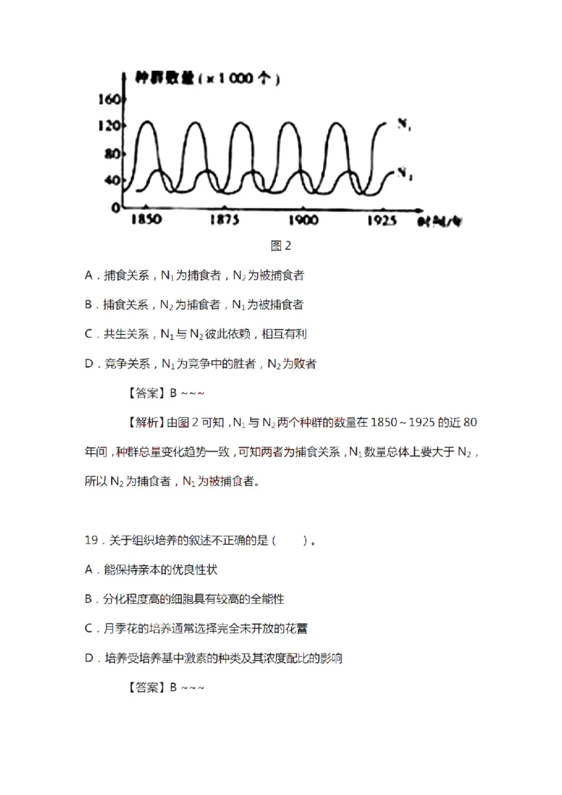 21年上-初中《生物》真题及答案解析_4-教培资料-26年最新资料-同步更新_初中高中教资_03科三专项（进去保存报考的学科即可）_初中_初中生物-通关资料包_2.真题历年真题