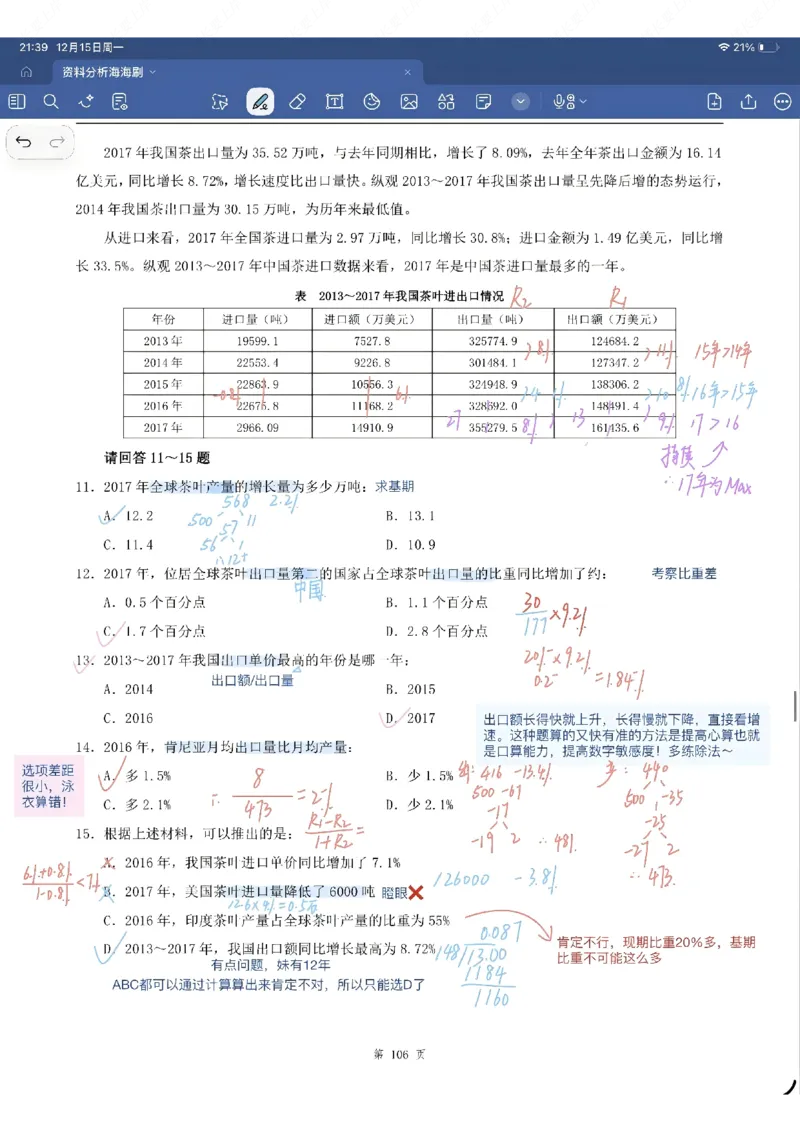海海刷资料分析专项1-20（花生思路版）_2026考公资料_（01）花生十三_04刷题班2026年省考四海行测2000题海海刷(1)_笔记_花生十三丨26省考海海刷资料分析专项笔记_花生思路版