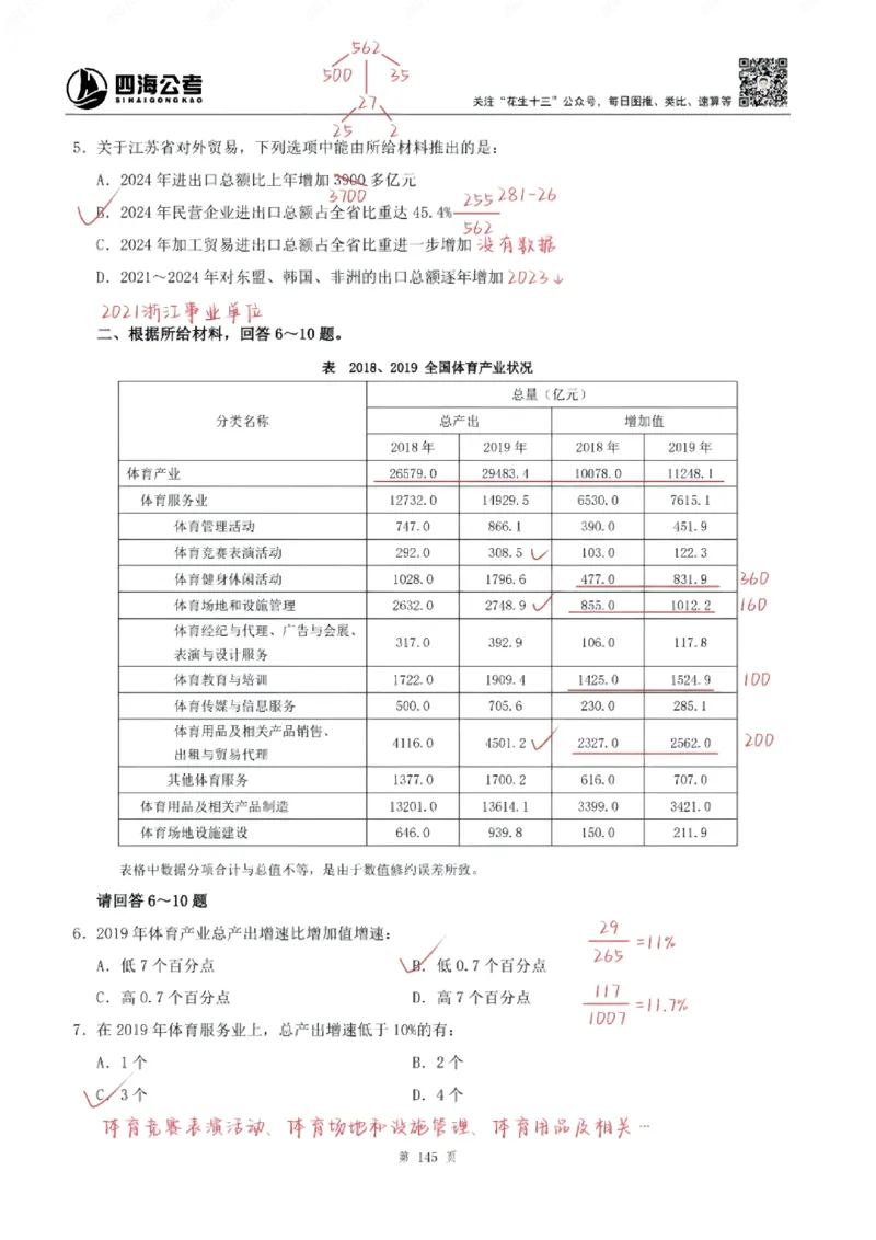 海海刷资料分析专项1-20（花生思路版）_2026考公资料_（01）花生十三_04刷题班2026年省考四海行测2000题海海刷(1)_笔记_花生十三丨26省考海海刷资料分析专项笔记_花生思路版