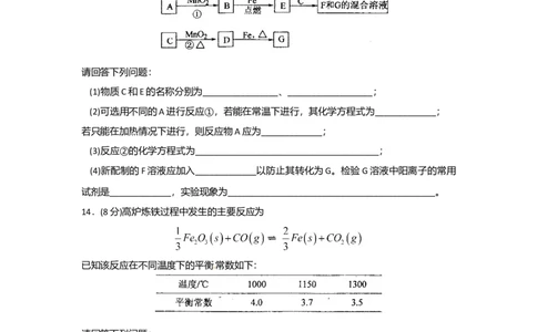 2010年高考化学试卷（海南）（空白卷）_1.高考2025全国各省真题+答案_01.2008-2024全国高考真题（按省份分类）_29.海南_2008-2024&middot;（海南）化学高考真题