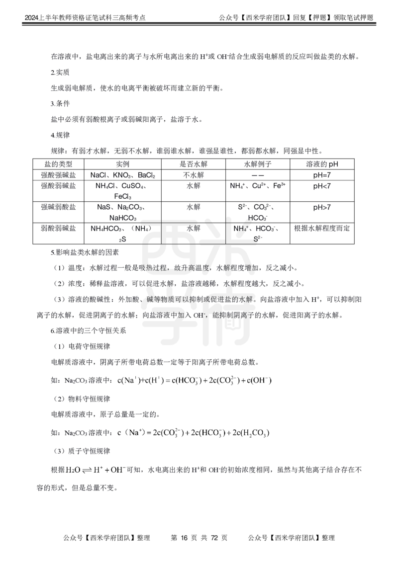 中学化学-高频考点_4-教培资料-26年最新资料-同步更新_初中高中教资_03科三专项（进去保存报考的学科即可）_01科目三FB网课、三色速记手册、知识点导图等推荐_初中