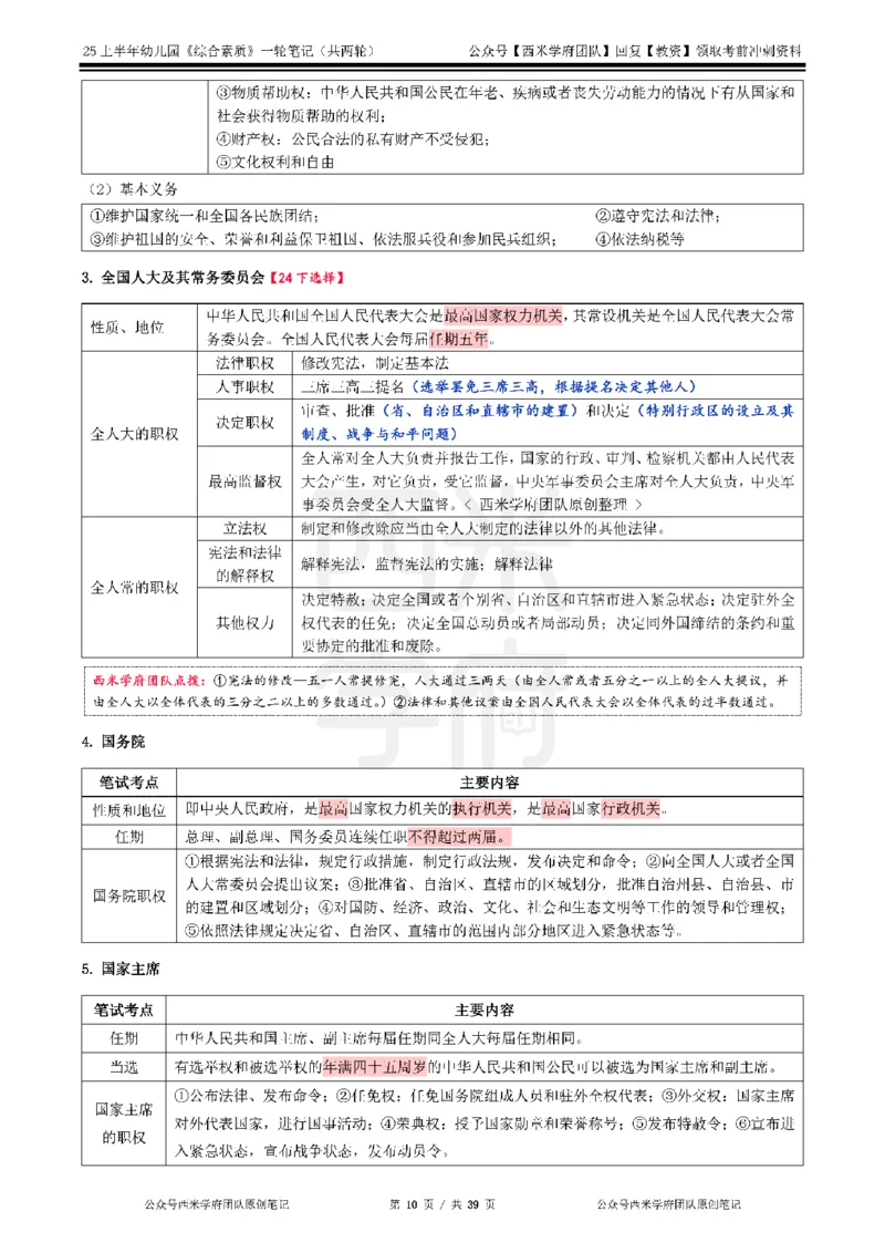 25上幼儿园-综合素质一轮笔记公众号：双马尾资料库_4-教培资料-26年最新资料-同步更新_科一科二电子资料合集中小幼（笔记真题知识点汇总等）文件多，按需保存_01西米合集