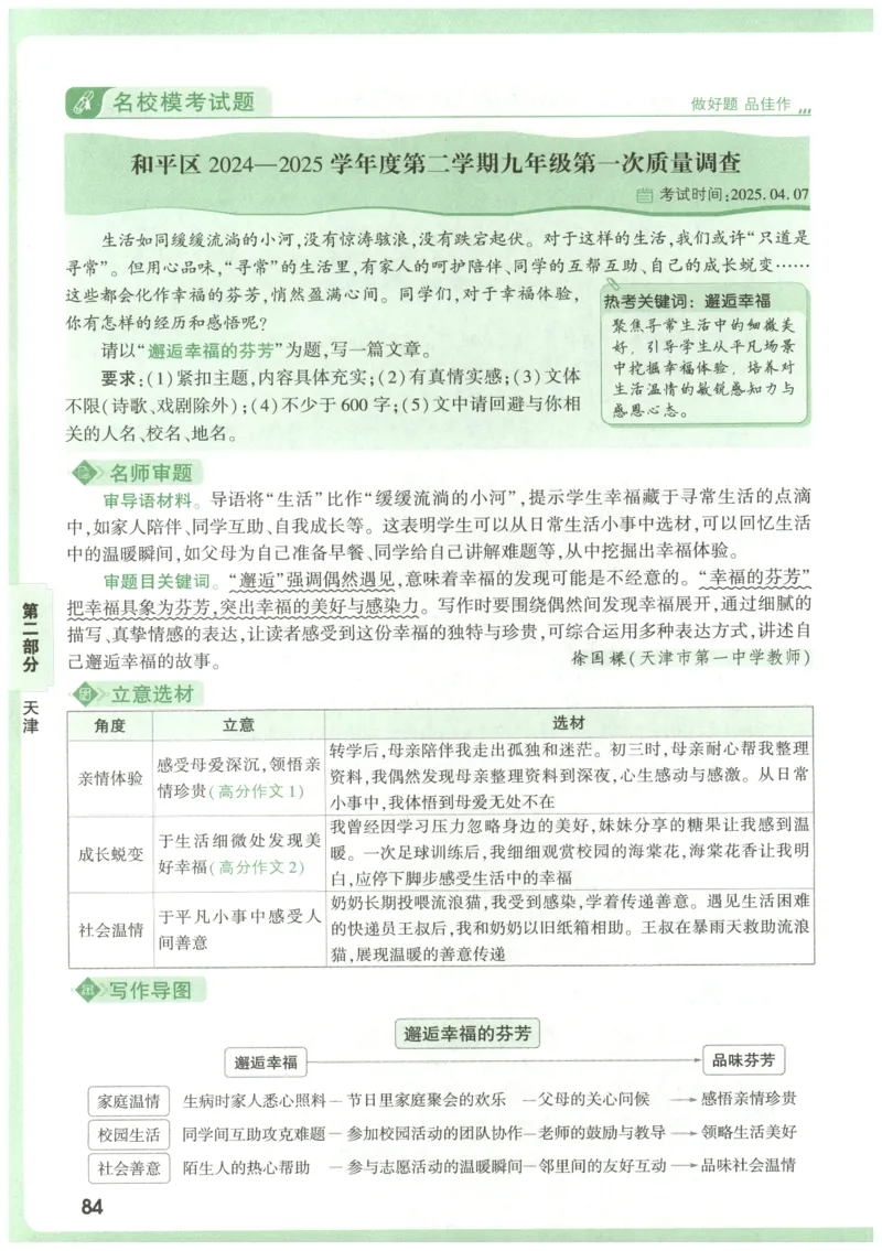 2026版第6辑万唯中考名校模考高分作文_2026万唯系列预习复习_2026版初中《万唯》中考名校模考高分作文（语文、英语）