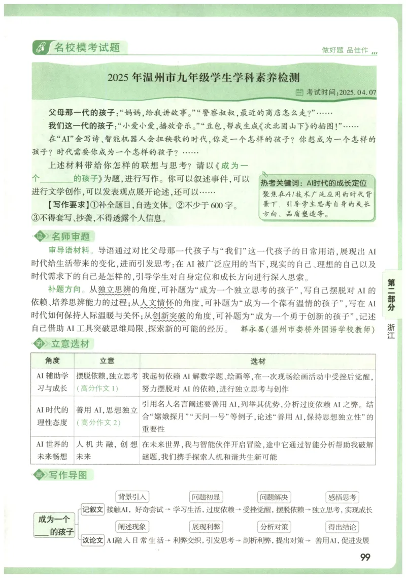 2026版第6辑万唯中考名校模考高分作文_2026万唯系列预习复习_2026版初中《万唯》中考名校模考高分作文（语文、英语）