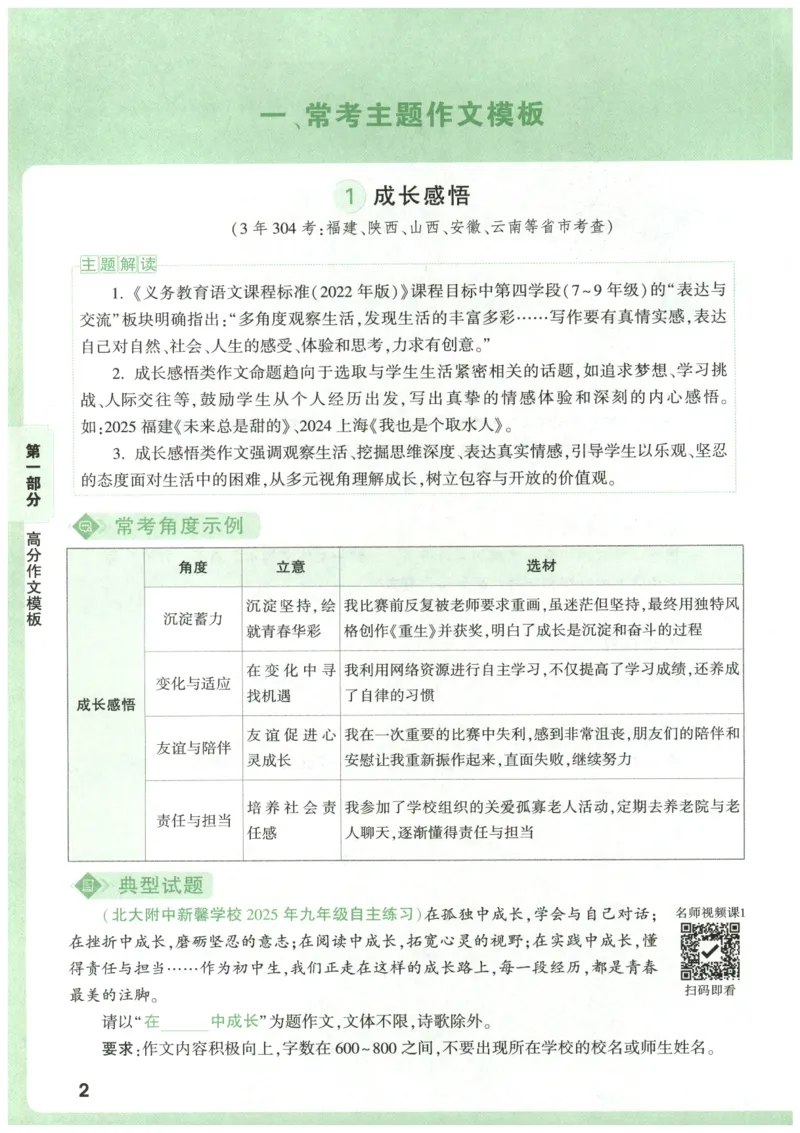 2026版第6辑万唯中考名校模考高分作文_2026万唯系列预习复习_2026版初中《万唯》中考名校模考高分作文（语文、英语）