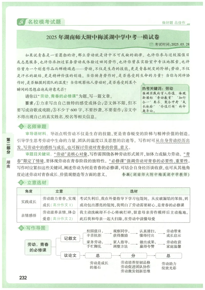 2026版第6辑万唯中考名校模考高分作文_2026万唯系列预习复习_2026版初中《万唯》中考名校模考高分作文（语文、英语）