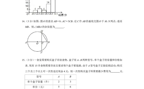 2015年湖北省黄石市中考数学试卷_中考真题_2.数学中考真题2015-2024年_地区卷_湖北省_湖北黄石数学11-21