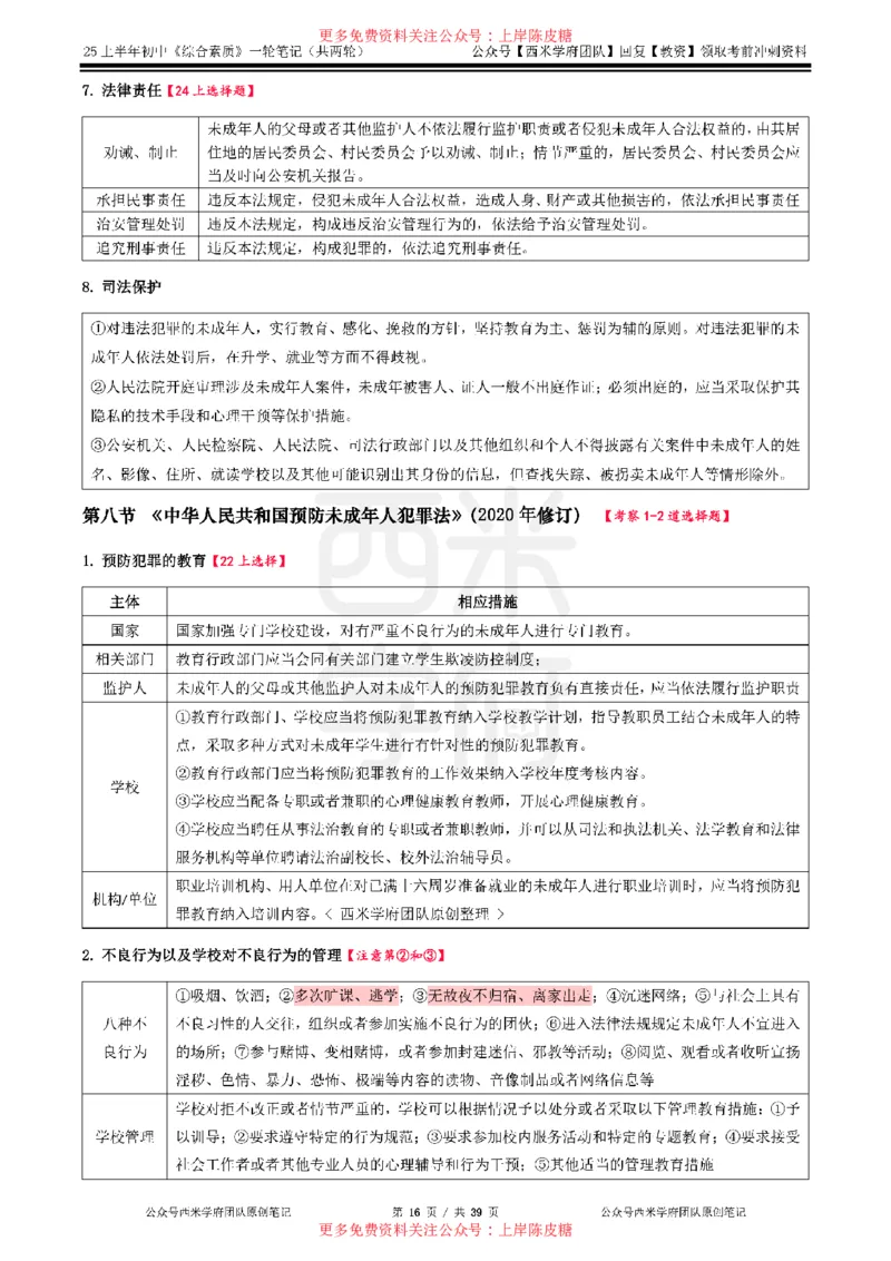 25上初中-综合素质一轮笔记公众号：双马尾资料库_4-教培资料-26年最新资料-同步更新_科一科二电子资料合集中小幼（笔记真题知识点汇总等）文件多，按需保存_01西米合集