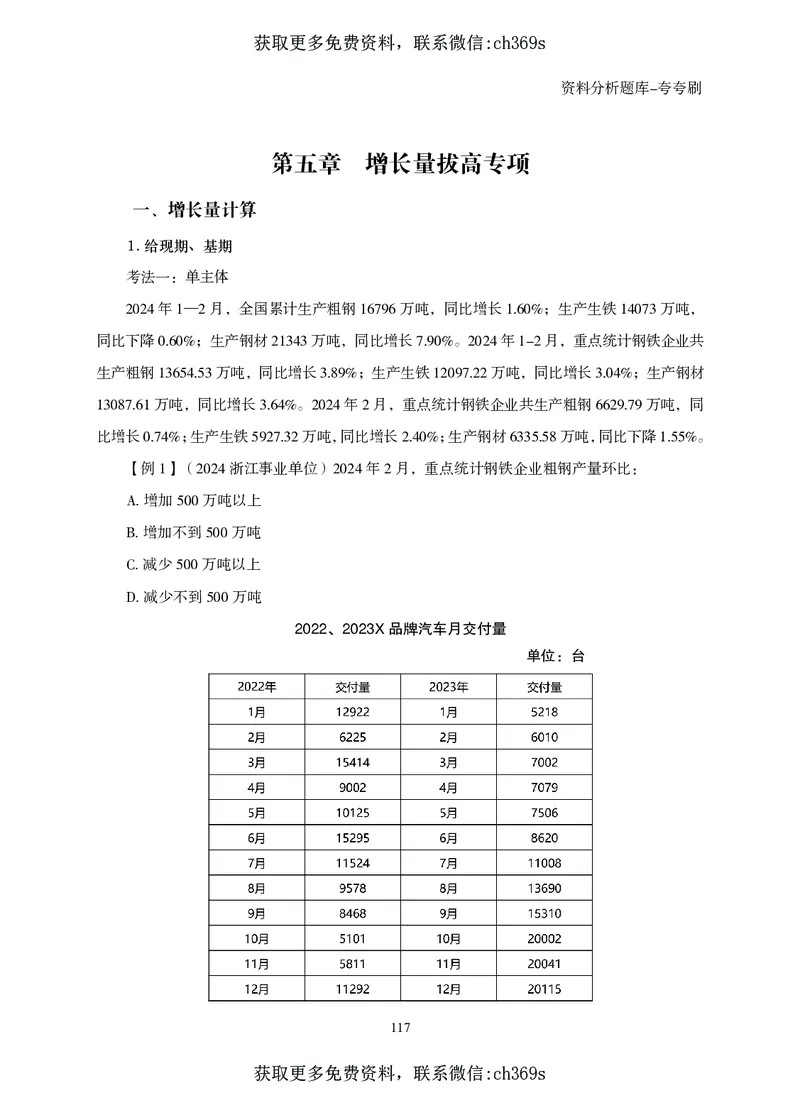 2026资料分析题库-夸夸刷-必考题型专项拔高（上册）_2026考公资料_（05）超格_2026年CG（五合一）行测+申论夸夸刷_讲义