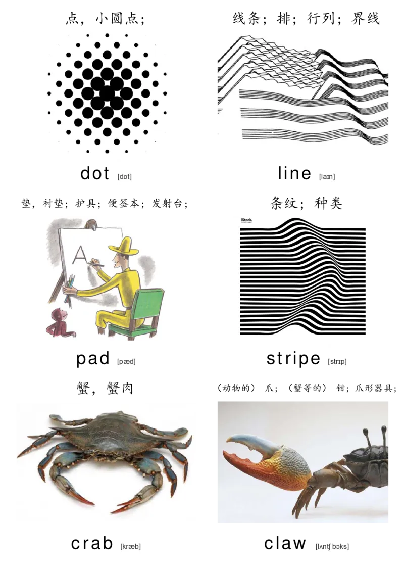 廖彩杏书单单词卡片_初中英语语法_最全初中英语语法习题_No.36单词配图卡