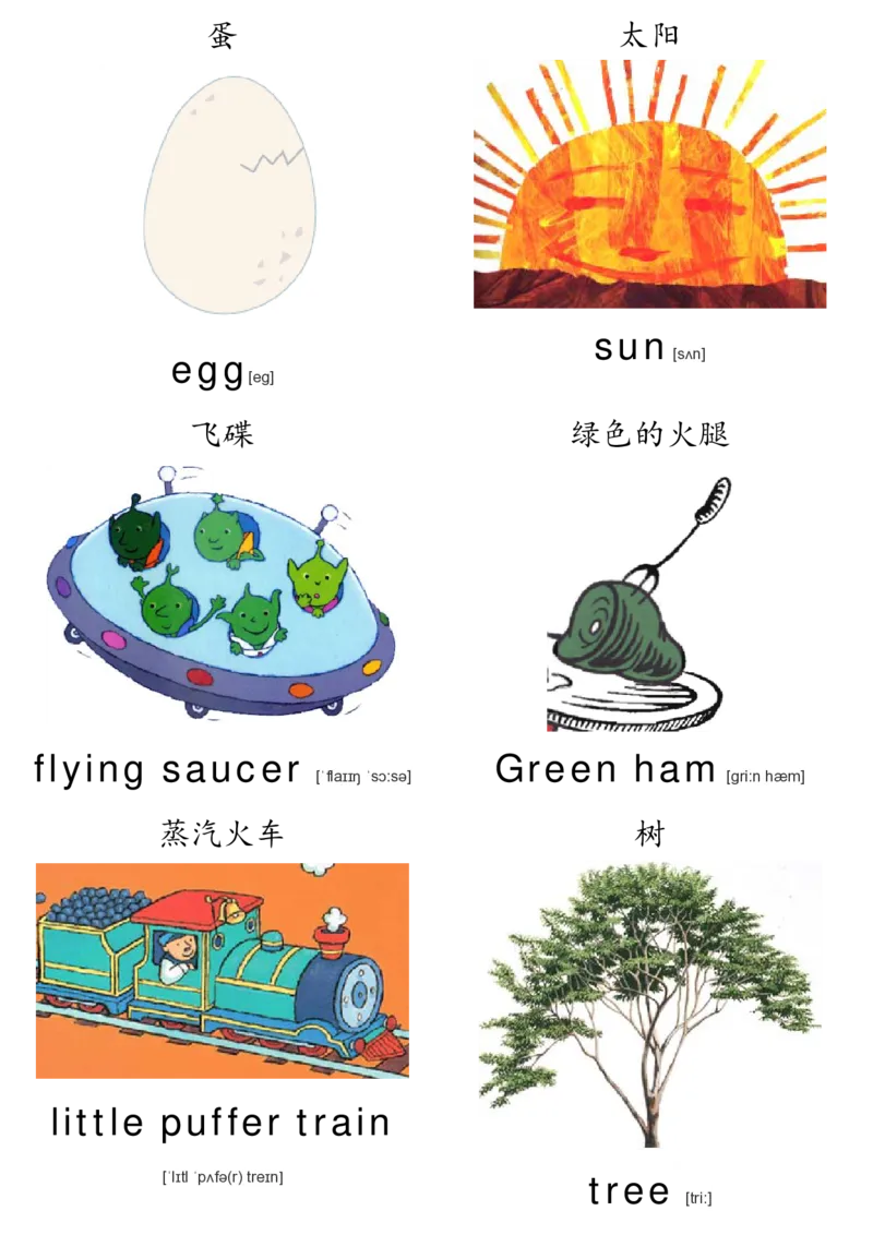 廖彩杏书单单词卡片_初中英语语法_最全初中英语语法习题_No.36单词配图卡