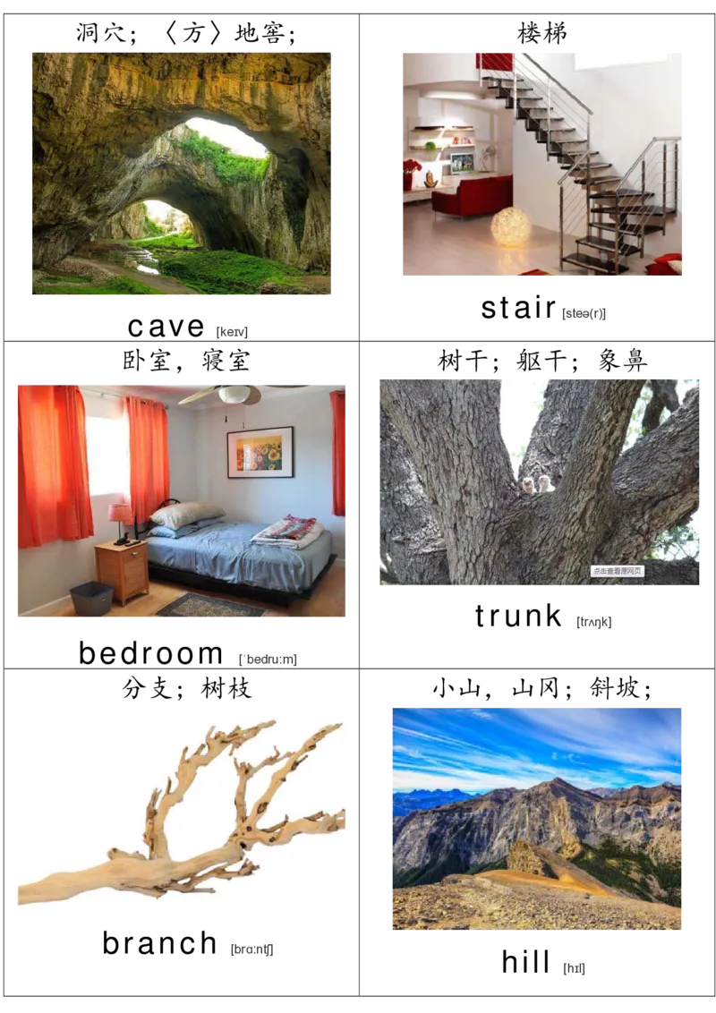 廖彩杏书单单词卡片_初中英语语法_最全初中英语语法习题_No.36单词配图卡