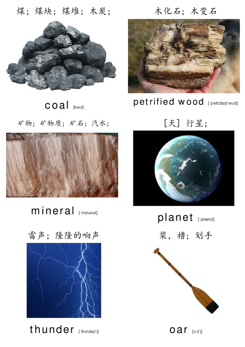 廖彩杏书单单词卡片_初中英语语法_最全初中英语语法习题_No.36单词配图卡