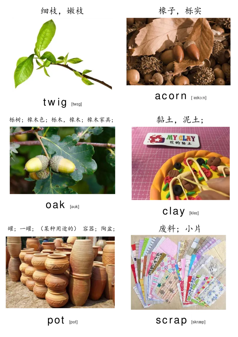 廖彩杏书单单词卡片_初中英语语法_最全初中英语语法习题_No.36单词配图卡