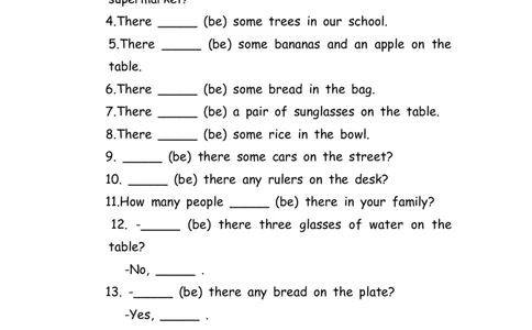 No.196therebe句型练习题_初中英语语法_最全初中英语语法习题_No.196therebe句型练习题