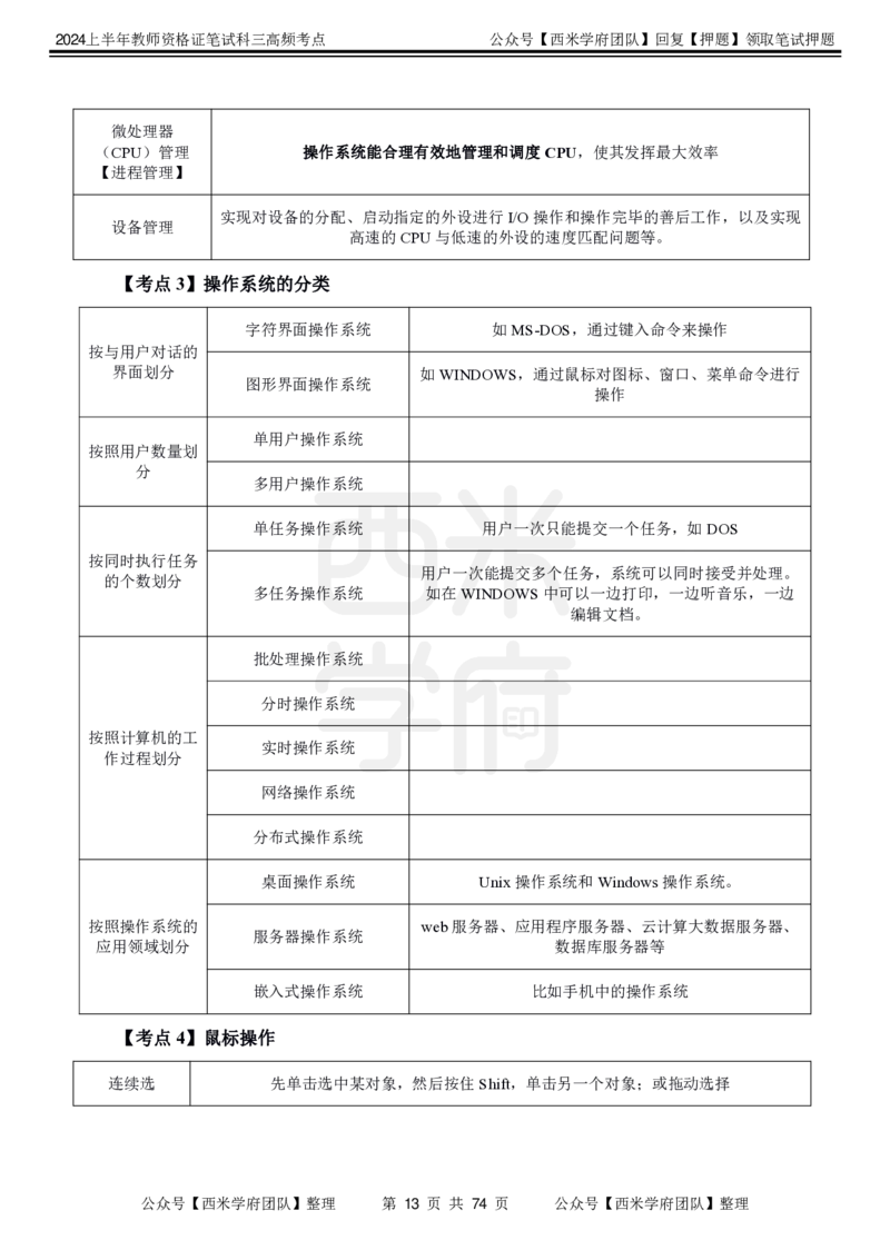 中学信息技术-高频考点_4-教培资料-26年最新资料-同步更新_初中高中教资_03科三专项（进去保存报考的学科即可）_01科目三FB网课、三色速记手册、知识点导图等推荐_初中