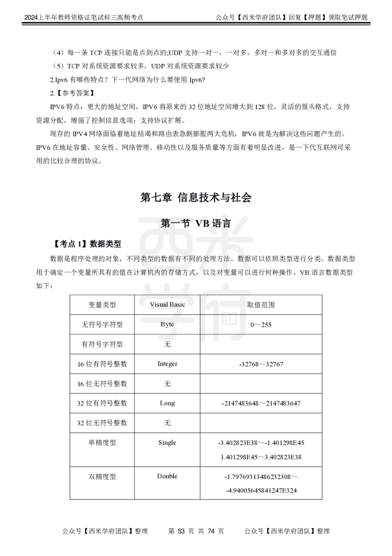 中学信息技术-高频考点_4-教培资料-26年最新资料-同步更新_初中高中教资_03科三专项（进去保存报考的学科即可）_01科目三FB网课、三色速记手册、知识点导图等推荐_初中